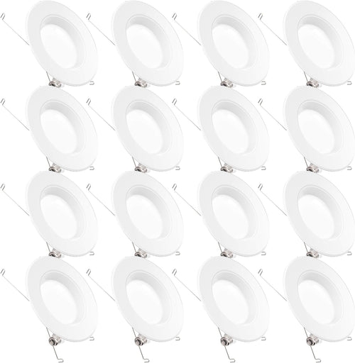 16 Pack 5/6 Inch LED Recessed Lighting, Baffle Trim, Dimmable, 4000K Cool White, 13W P46771