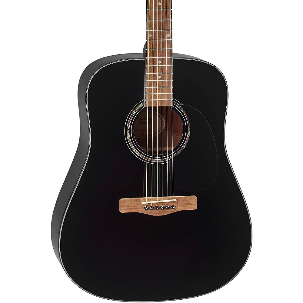 Black Dreadnought Acoustic Guitar R628