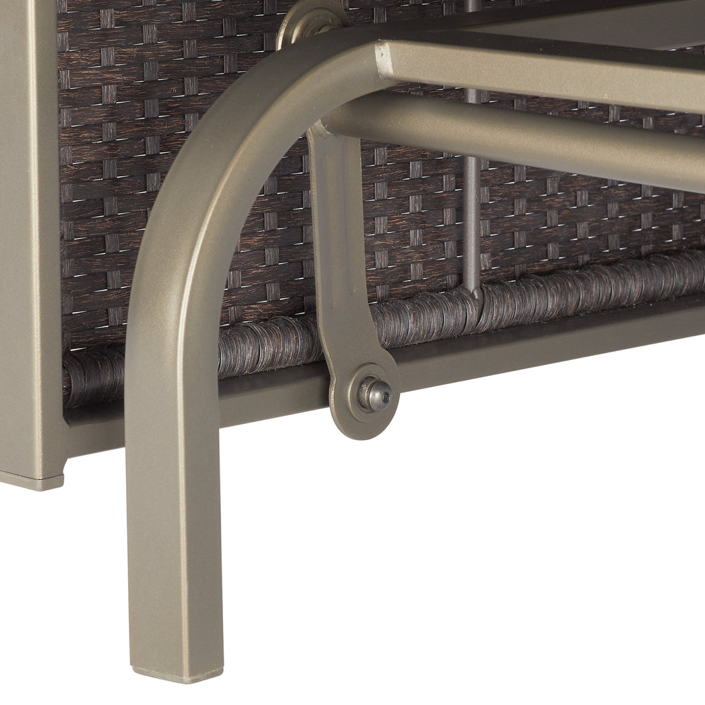 Steel Outdoor Glider Loveseat X6215