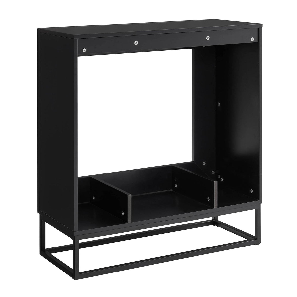 Contemporary Electric Fireplace - Black U6728