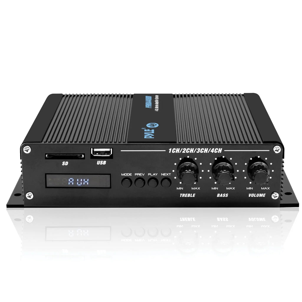 400 Watt 4-Channel Weather Resistant Marine Amplifier H7733
