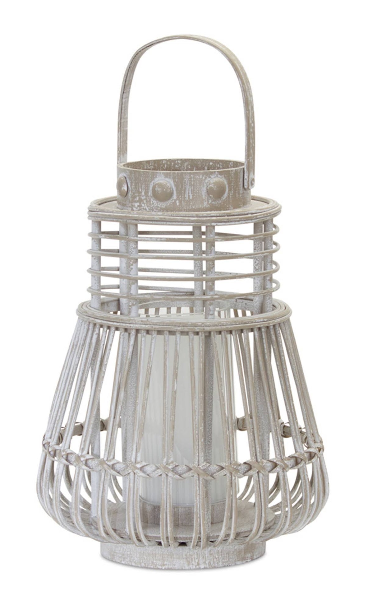 Bamboo Candle Holder 9.5 inch x 13 inch W438818