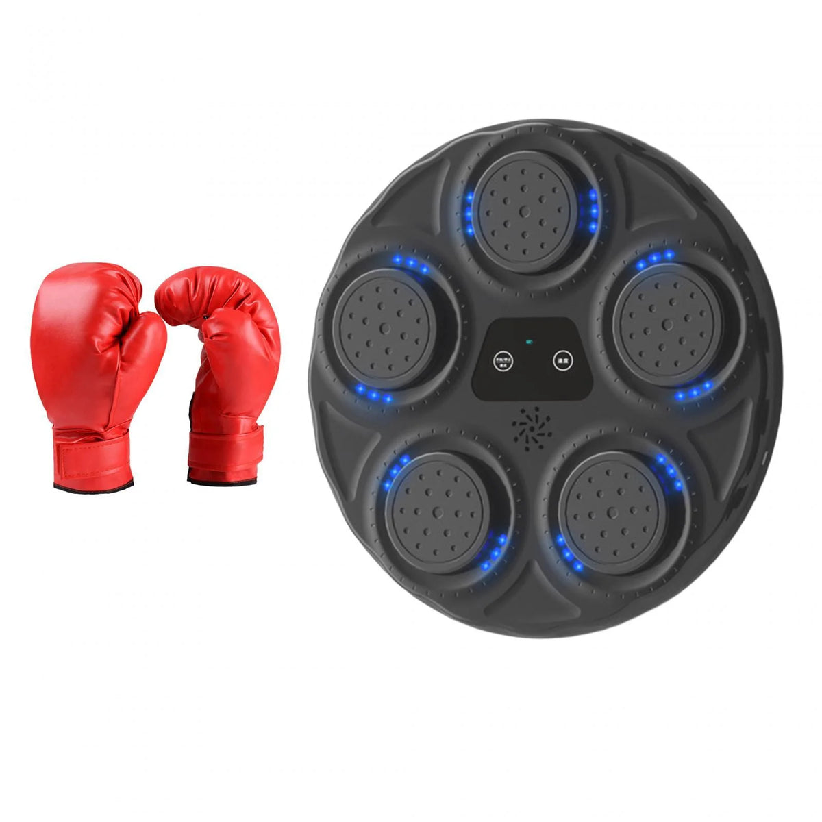 Electronic Boxing Machine Adjustable Punching Pad with Gloves M88207