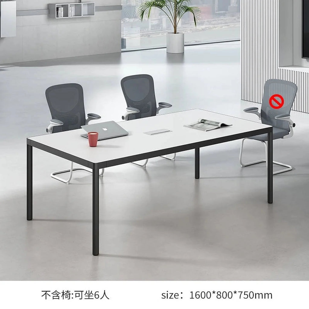 White Modern Computer Desk D935006