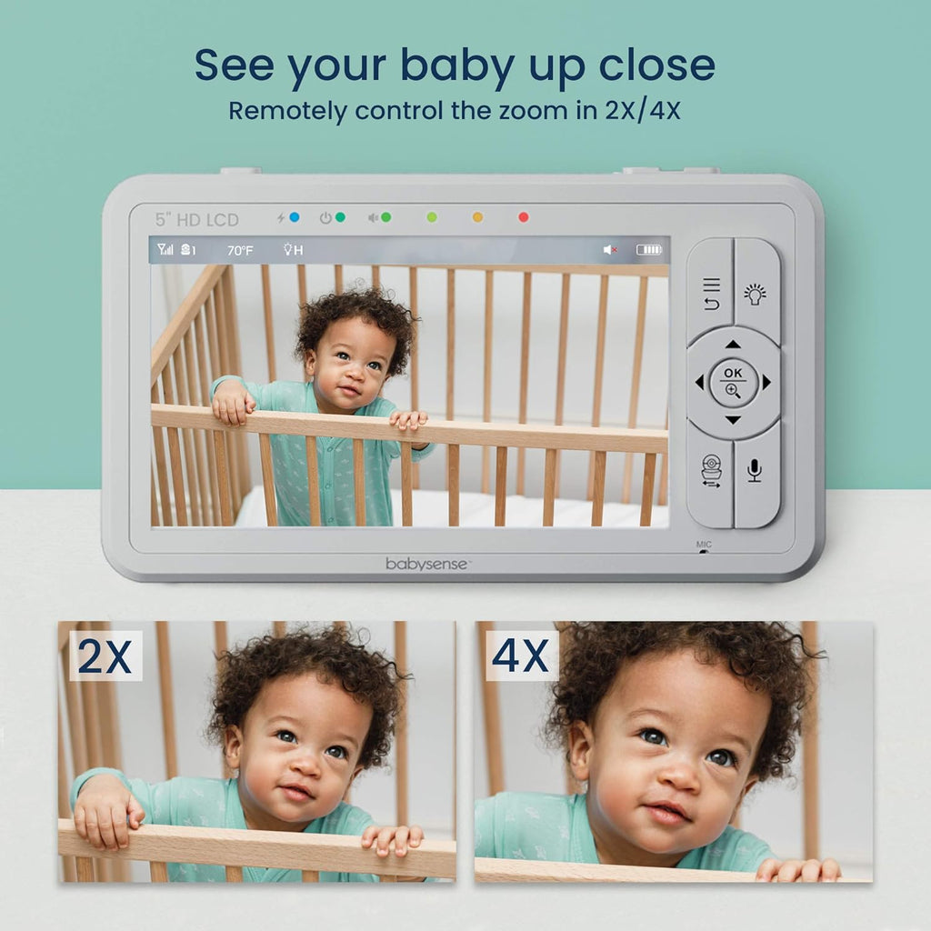 5 HD Split-Screen Baby Monitor with 2 Cameras Z47025