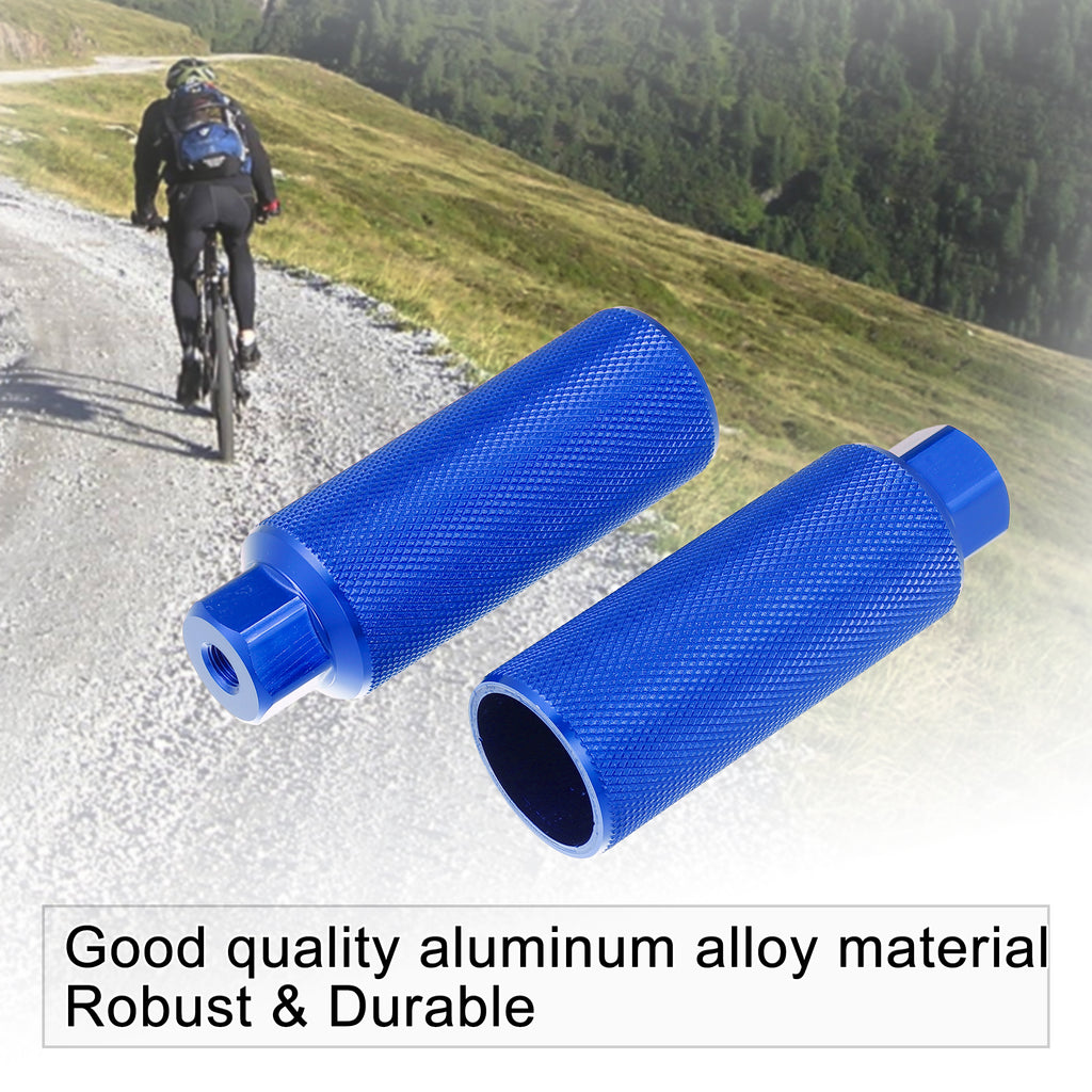 2 Pair Aluminum Alloy Bicycle Footrest Pegs Blue I197