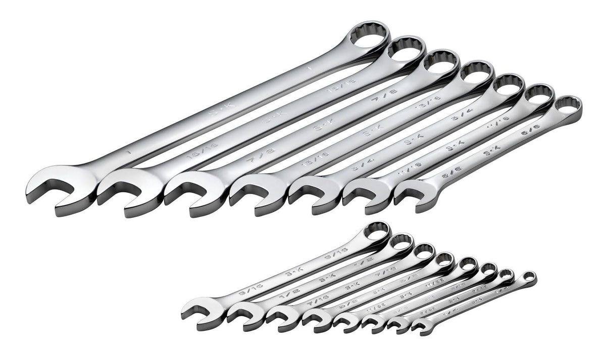 15 Piece Fractional Combination Wrench Set C7146