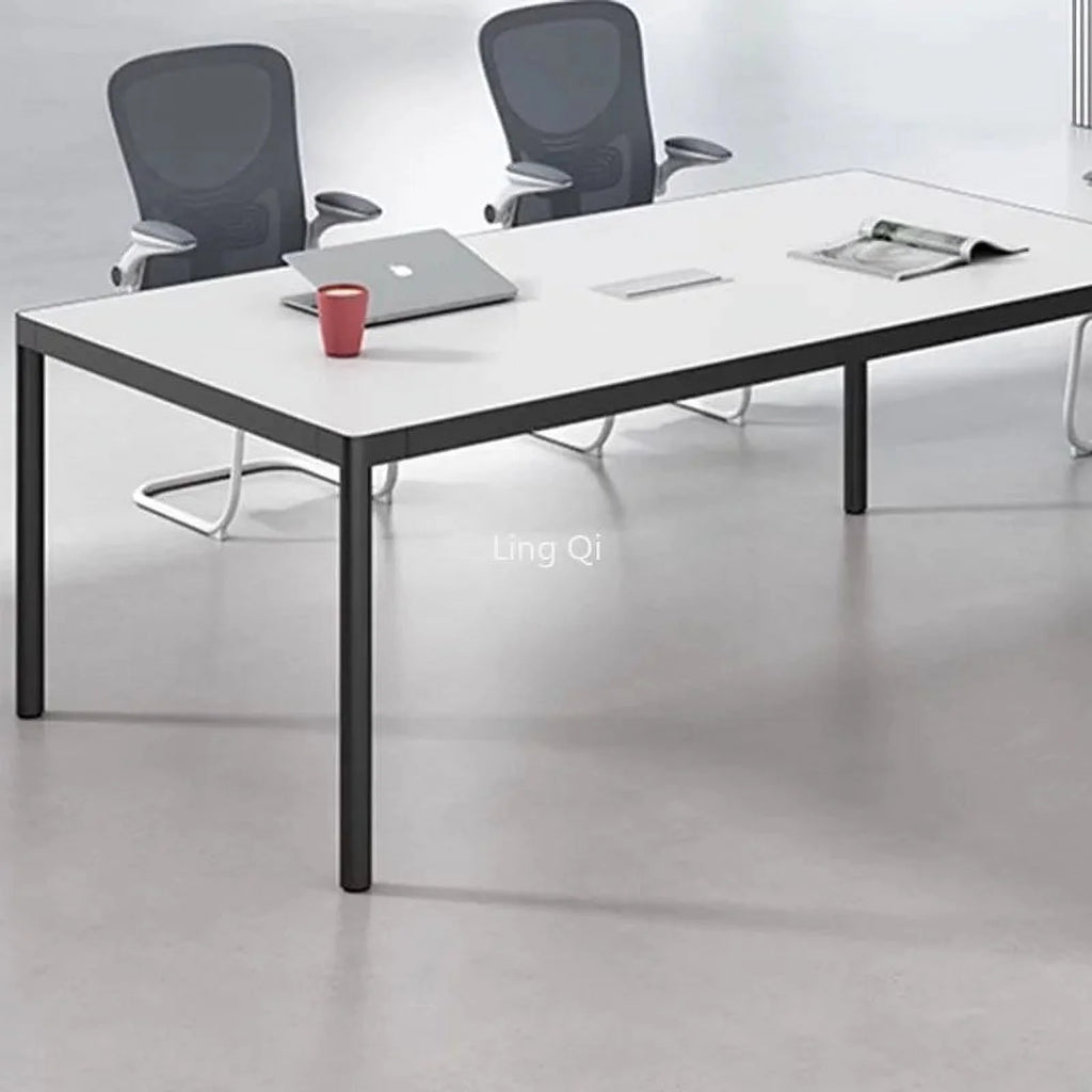 White Modern Computer Desk D935006