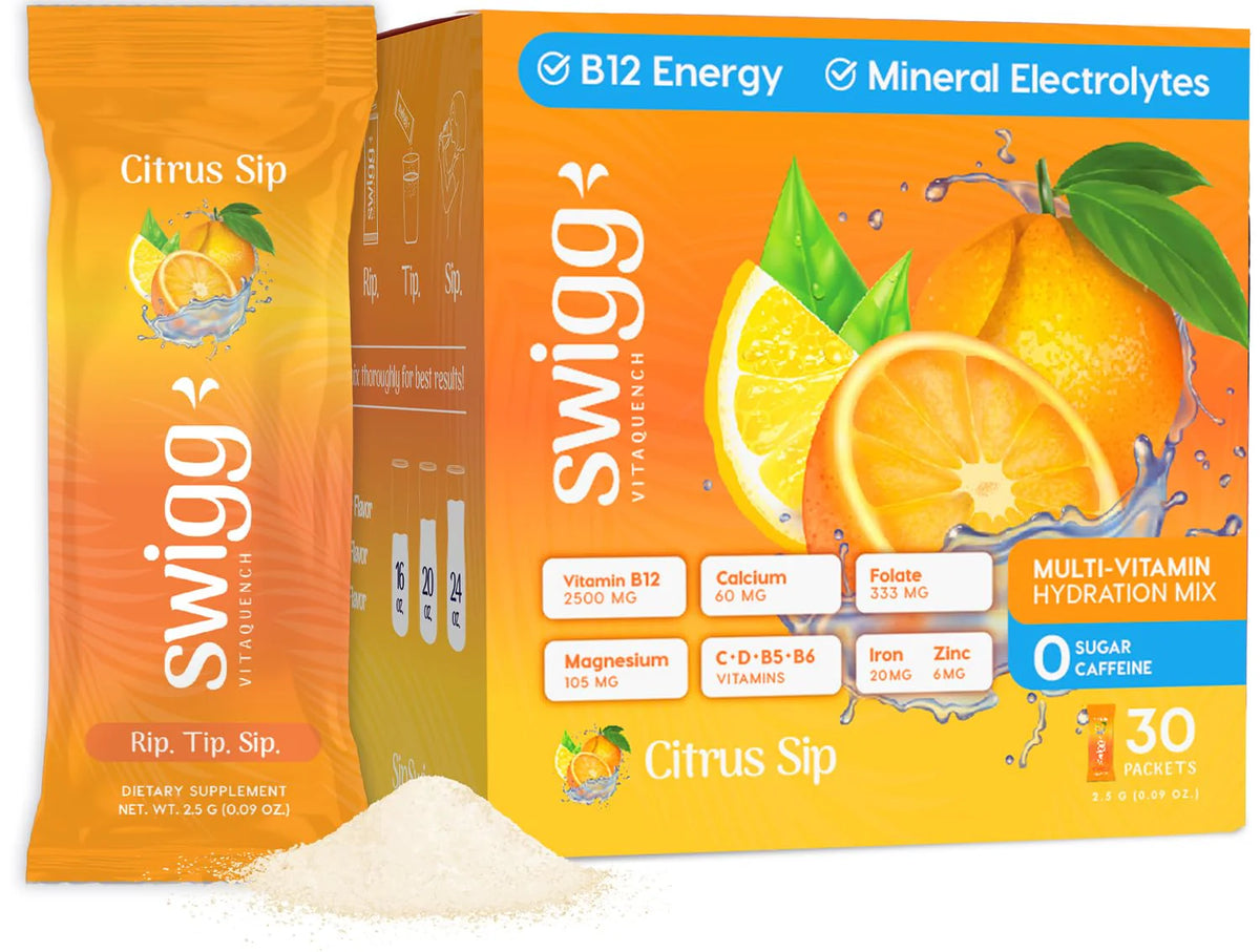 Sugar Free Electrolytes Powder Packets Multivitamin with Iron Folate Zinc B12 Q5961