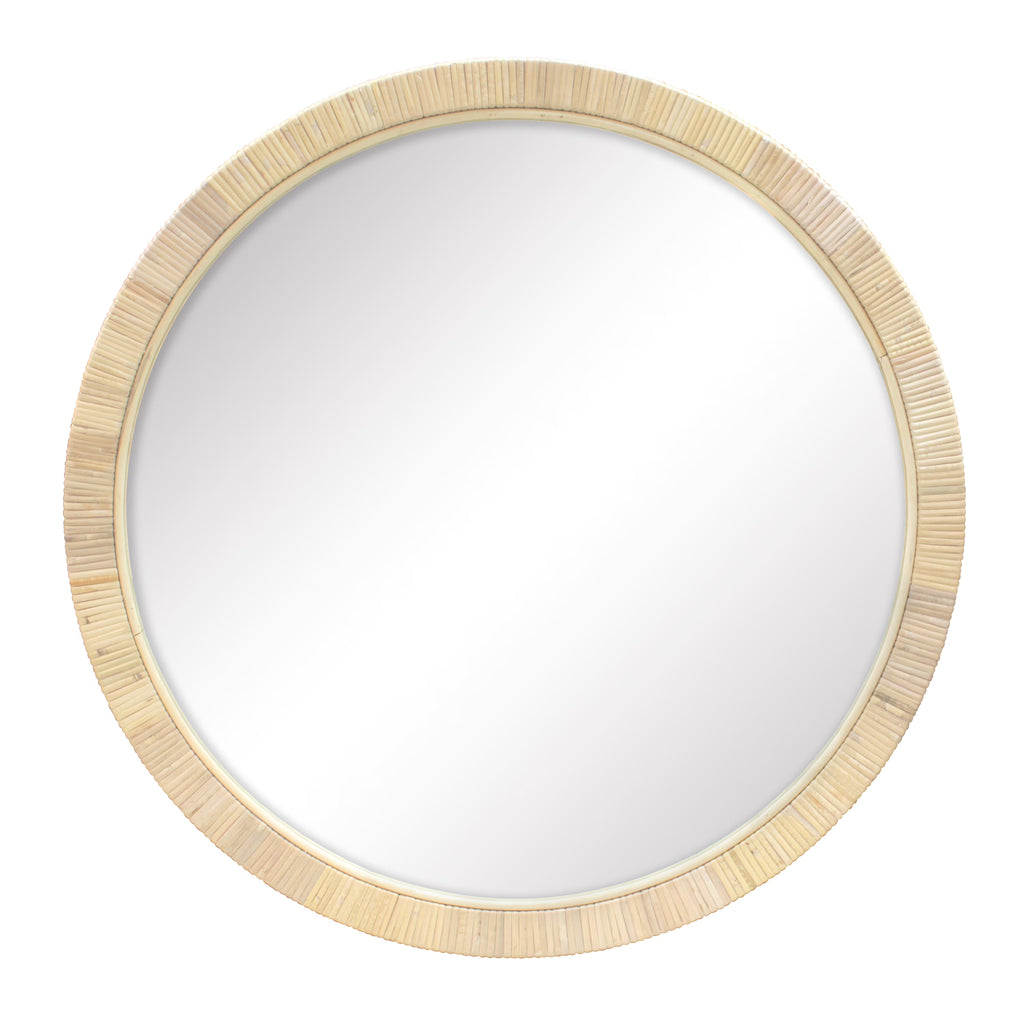 Rattan Round Wall Mirror R591506