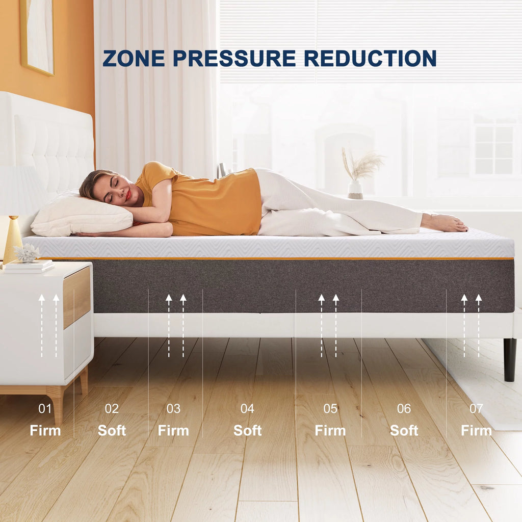 Queen 10 Medium Cool Gel Memory Foam Mattress D18463