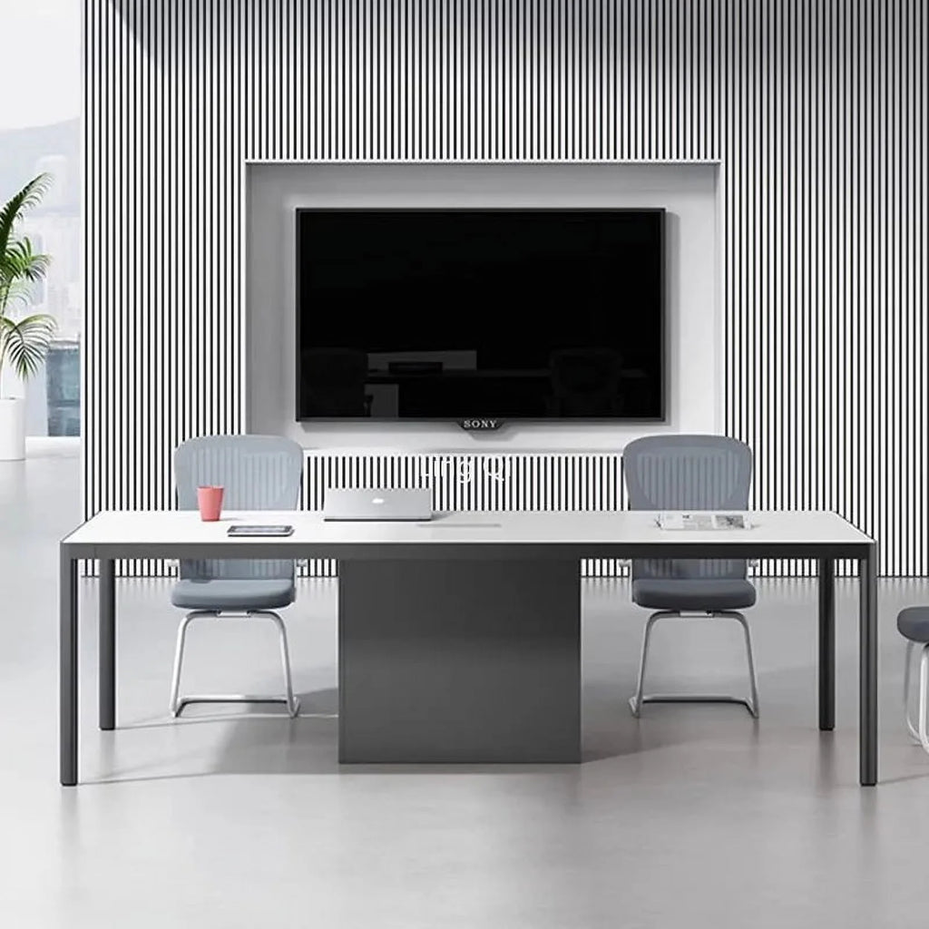 White Modern Computer Desk D935006