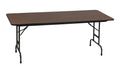 Adjustable Height Folding Table, Walnut G491991