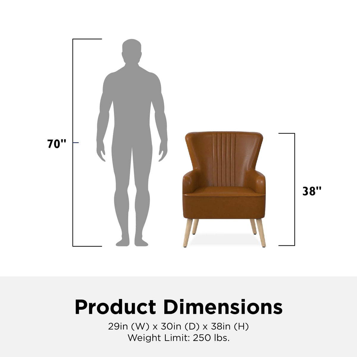 White Faux Leather Accent Chair B24137