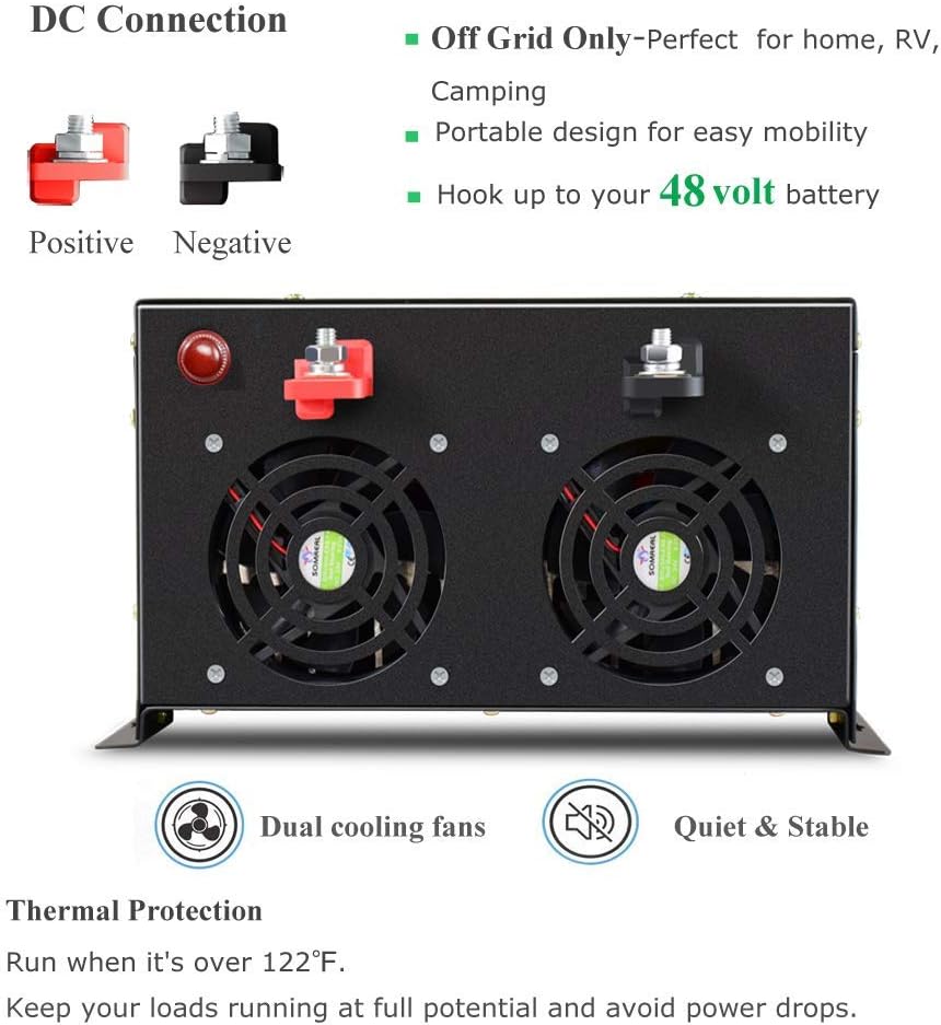 8000W 48V Pure Sine Wave Solar Power Inverter F4888