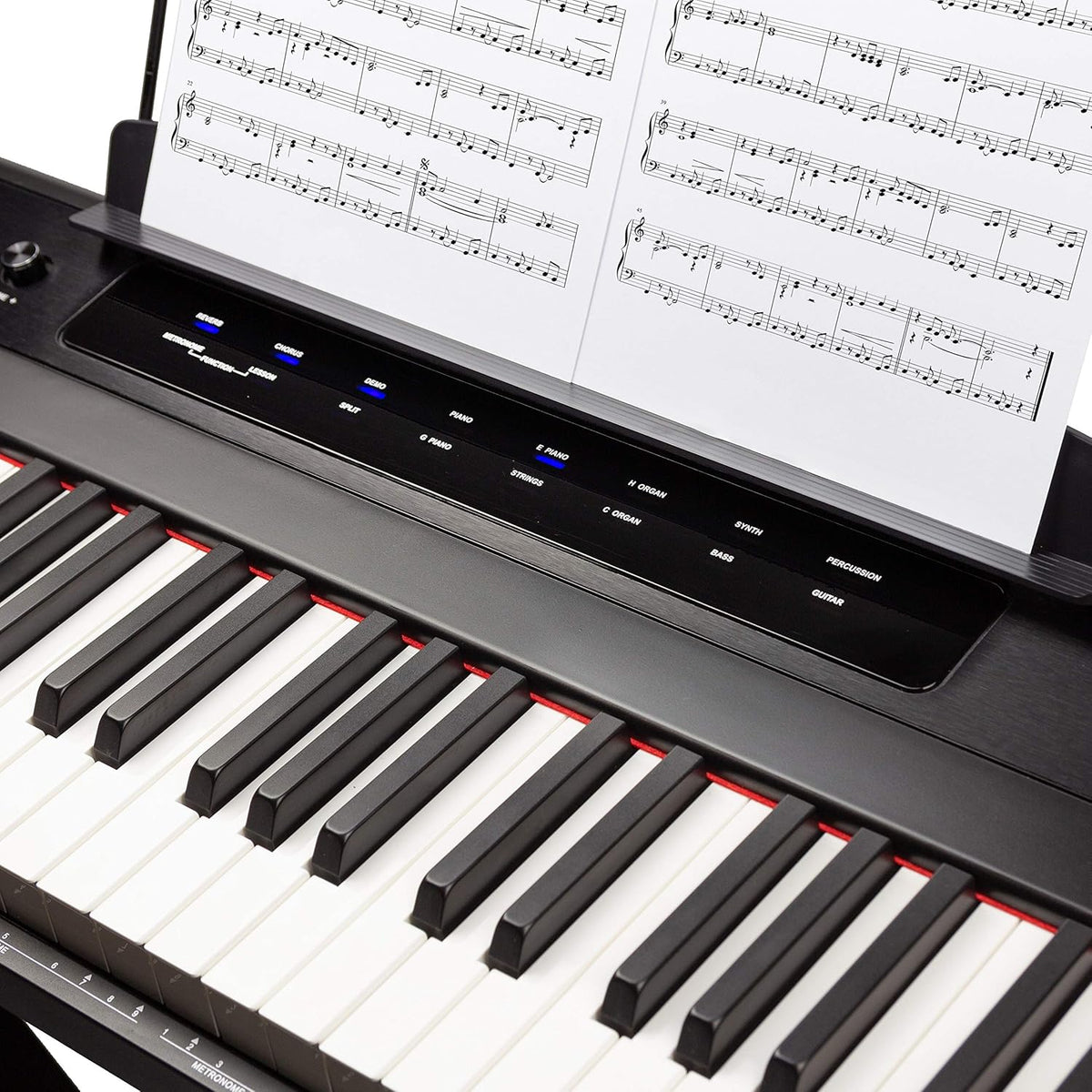 88-Key Semi-Weighted Digital Piano, Black Z559558