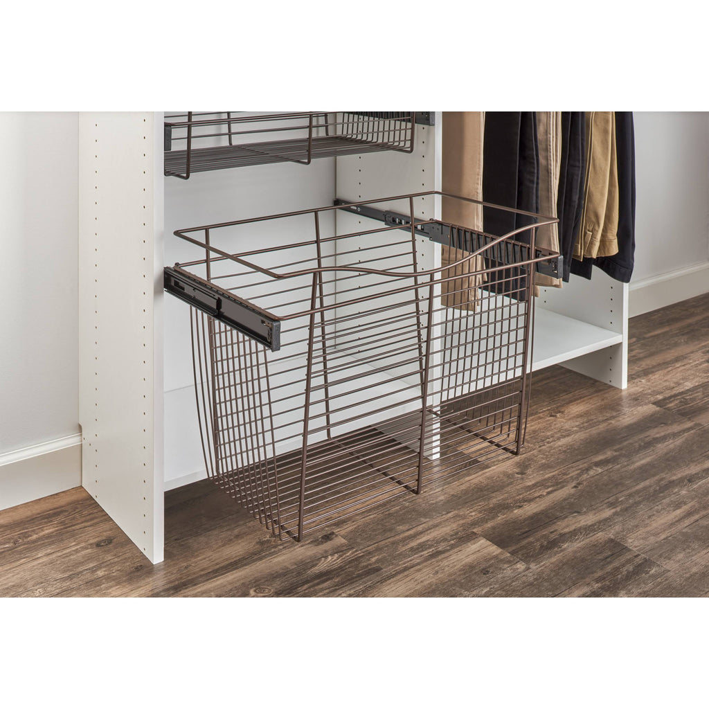 30 in Oil Rubbed Bronze Closet Pullout Basket I657