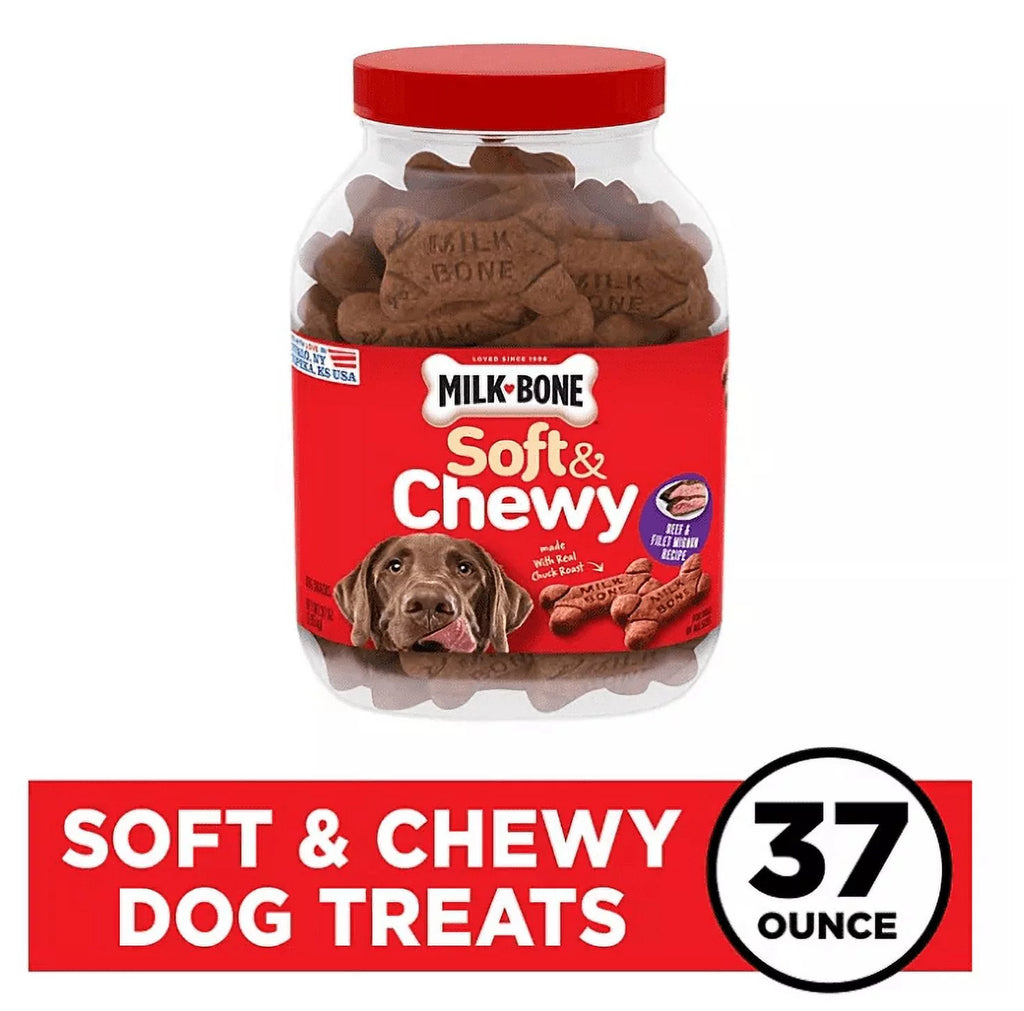 Soft & Chewy Dog Snacks, Beef & Filet Mignon Recipe (37 oz.) N45234