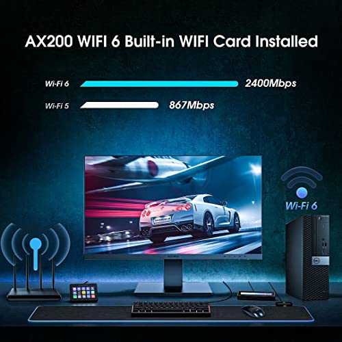 16GB DDR4 Ram 512GB M.2 NVMe SSD Desktop Computer with 24 inch Monitor S4301