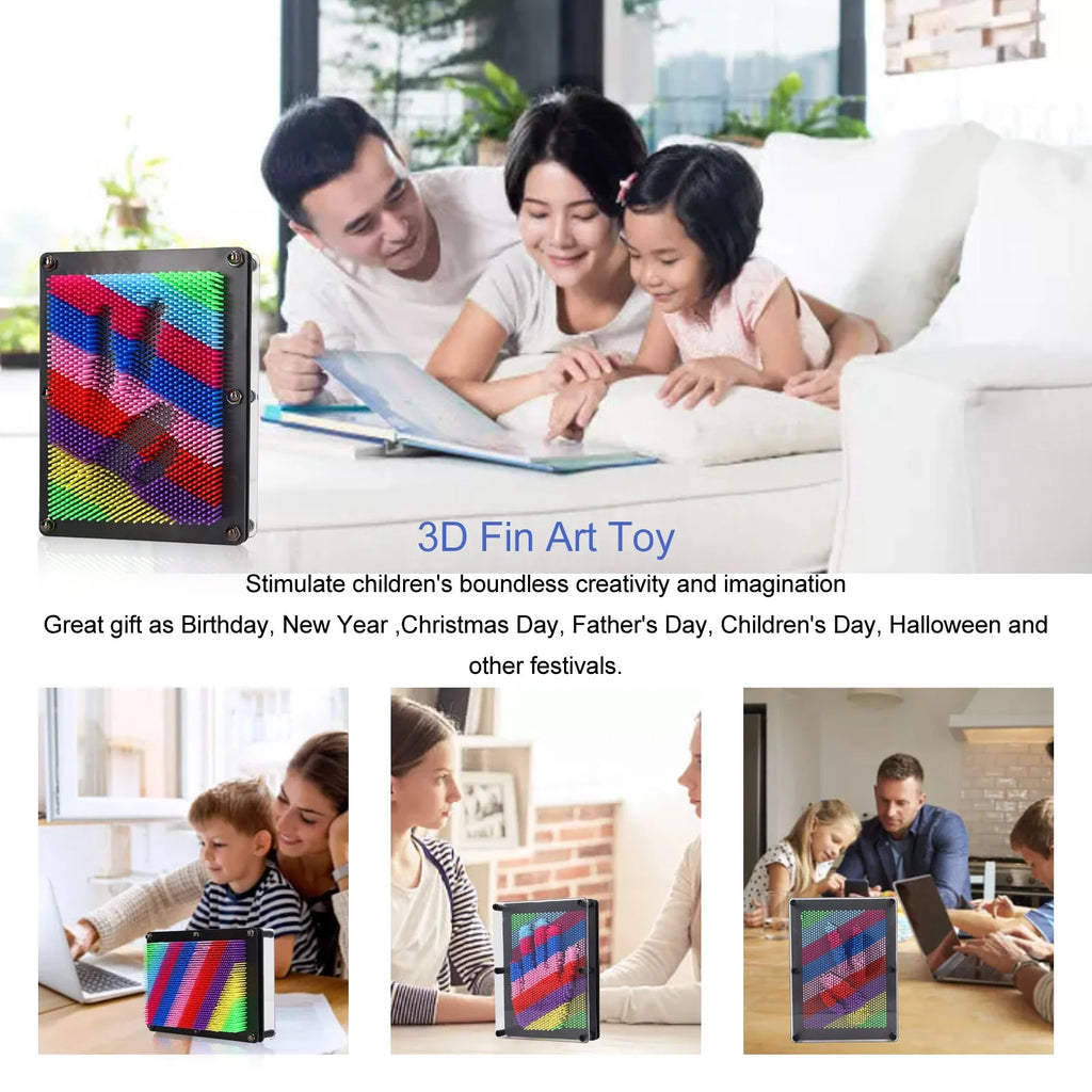 3d Pin Art Toy with Black border N4956