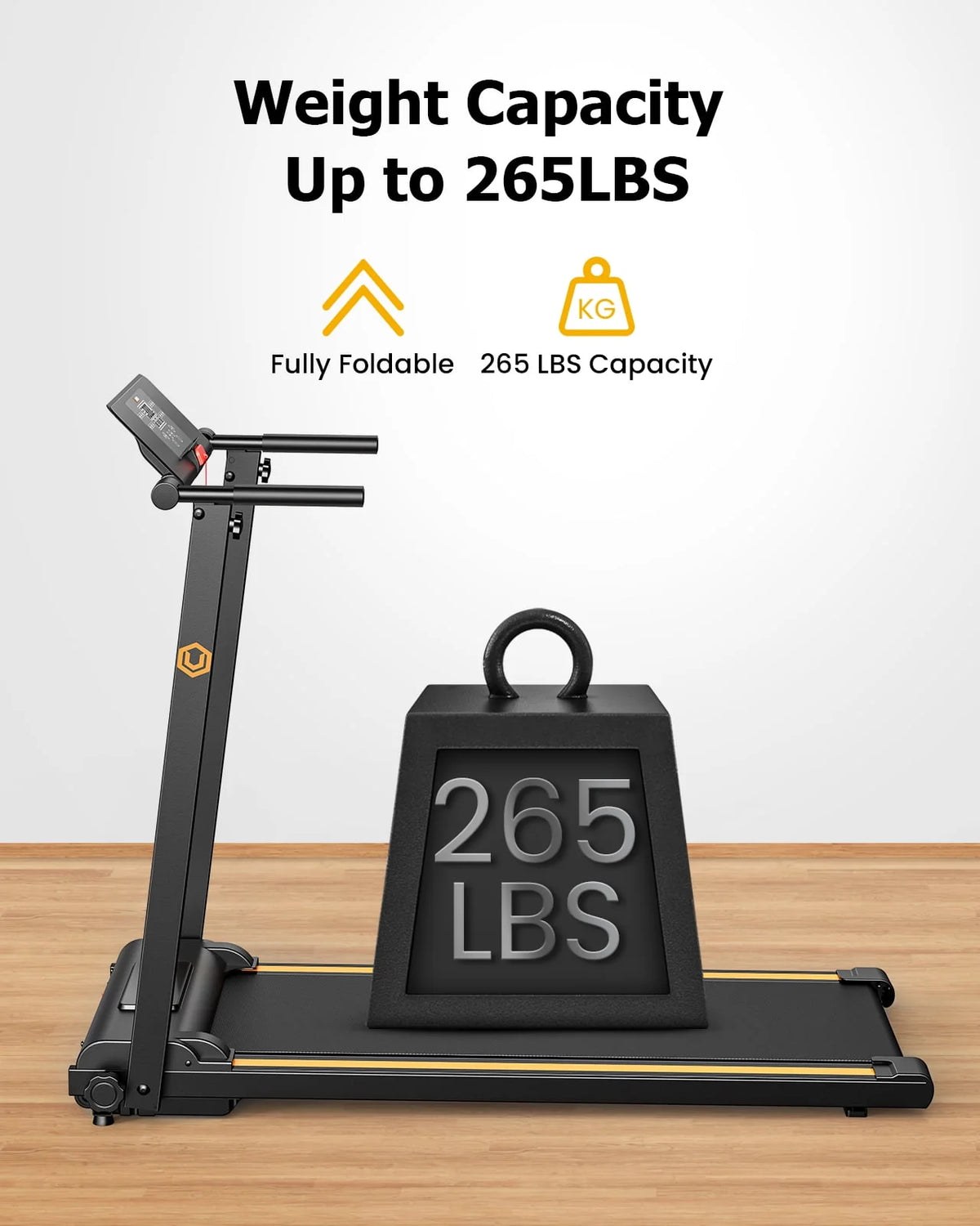 2.25HP Folding Treadmill with LCD Display R1945