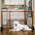 Freestanding Pet Gate, Brown/Black O494780