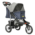 Heavy Duty Foldable Dog Stroller Black Red P514565