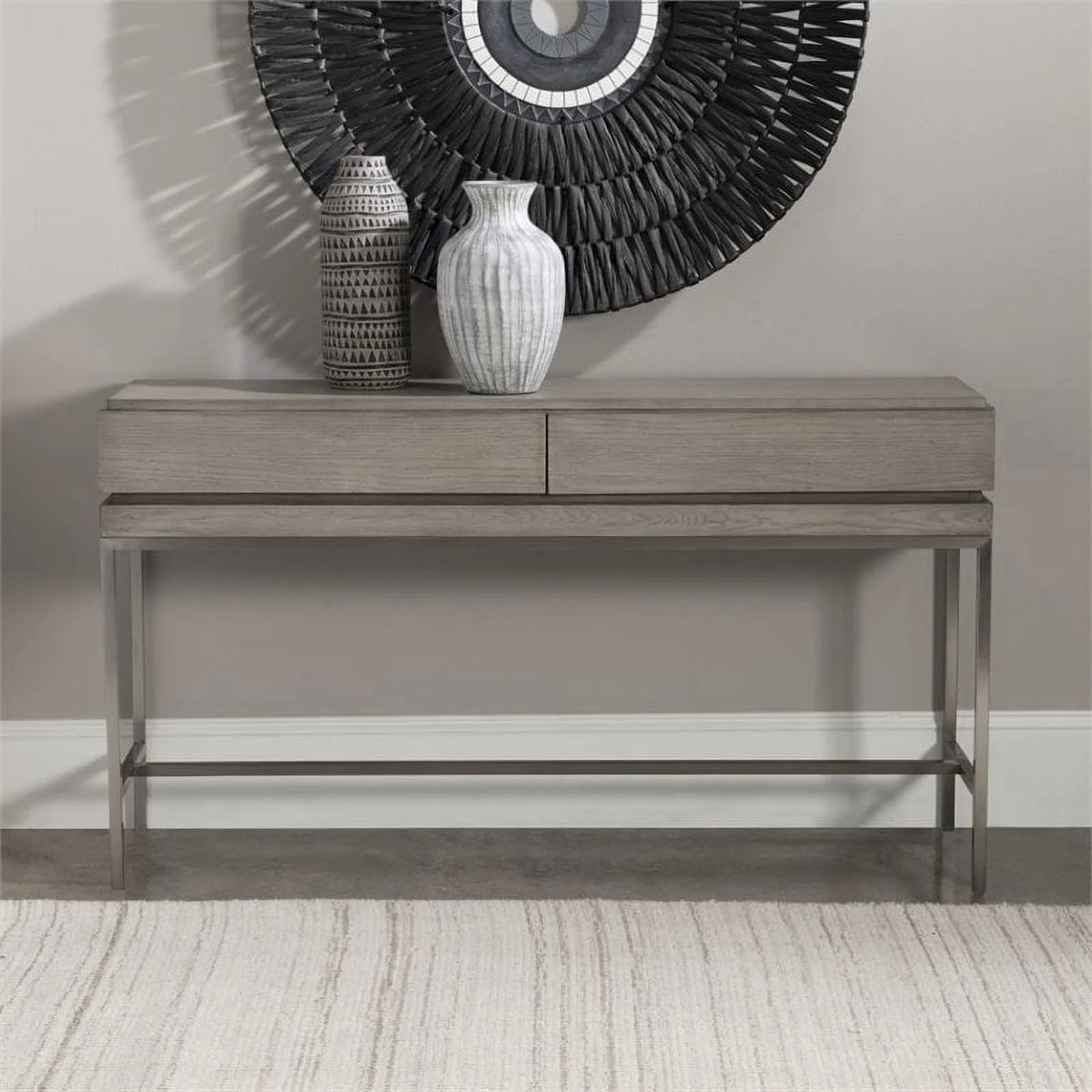 Modern Oak Console Table W979714