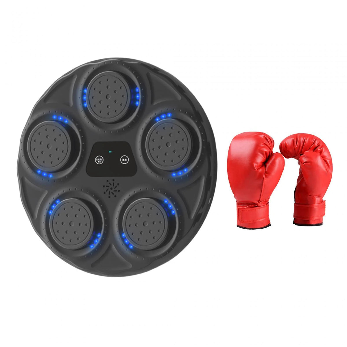Electronic Boxing Machine Adjustable Punching Pad with Gloves M88207