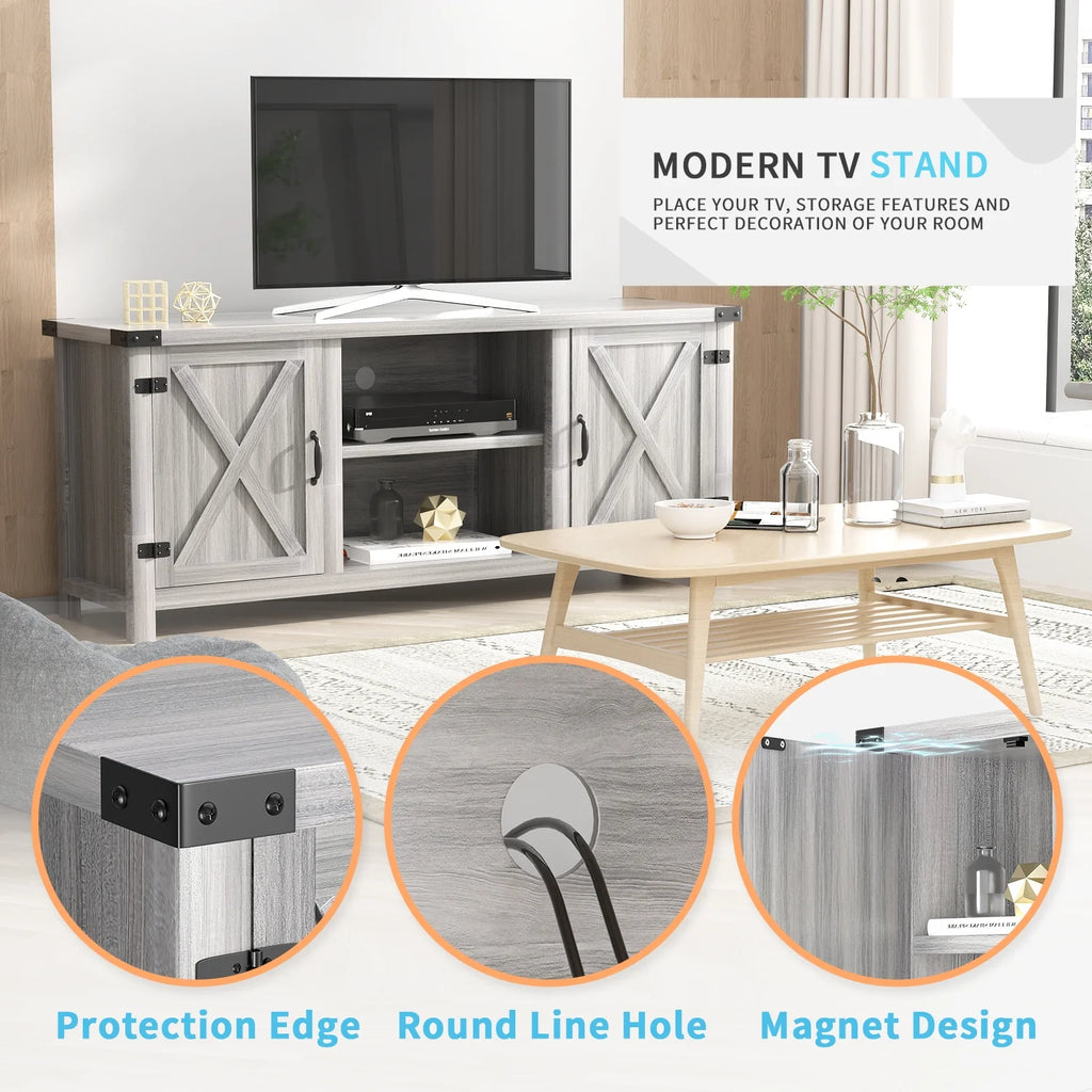 Farmhouse Two-Door TV Cabinet K397