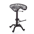 Rustic Industrial Farmhouse Tractor Seat Adjustable Bar Stool D281