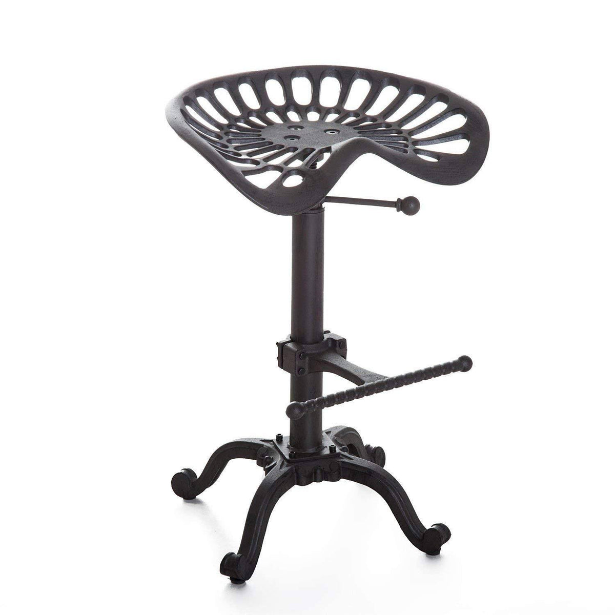 Rustic Industrial Farmhouse Tractor Seat Adjustable Bar Stool D281