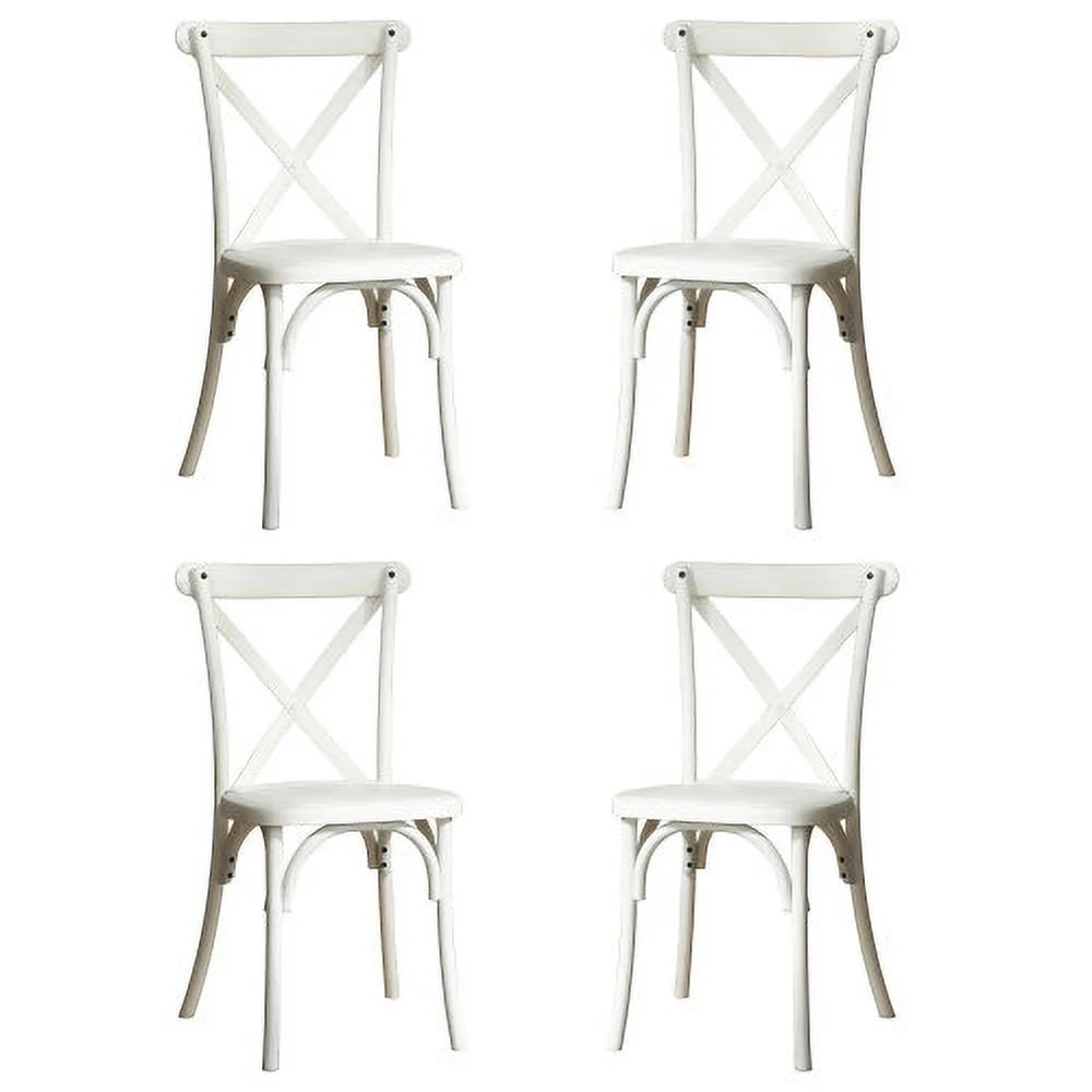 4-Pack Resin X-Back Chair O306