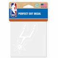 White San Antonio Spurs Decal 4x4 T2280