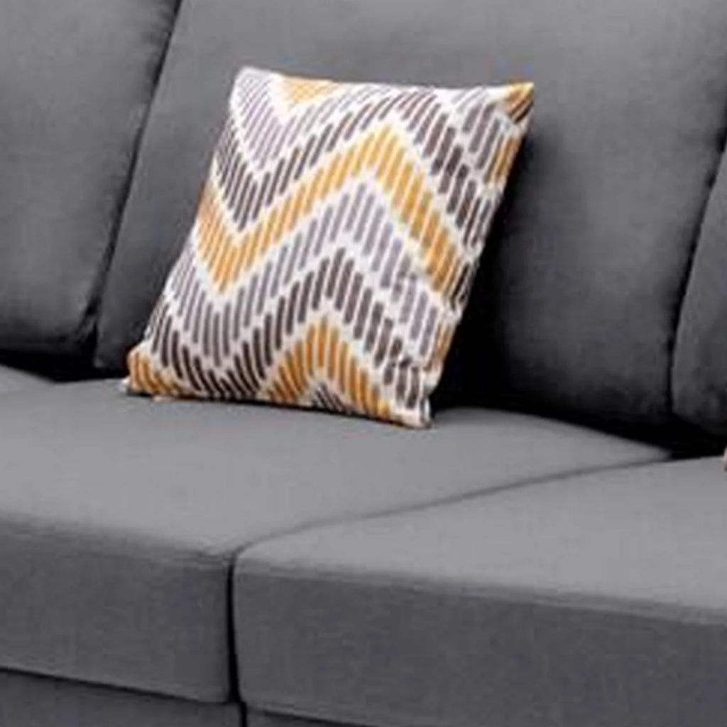 96 Inch 3 Piece Modular Sofa Set with 2 Accent Pillows H688059
