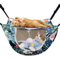 Cat Cage Hammock Double Layer Plush Hanging Pet Bed L5237