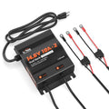 2-Bank 10A Dual Smart Battery Charger 14.6V LiFePO4 AC-DC Charger with LED Indicator I3485