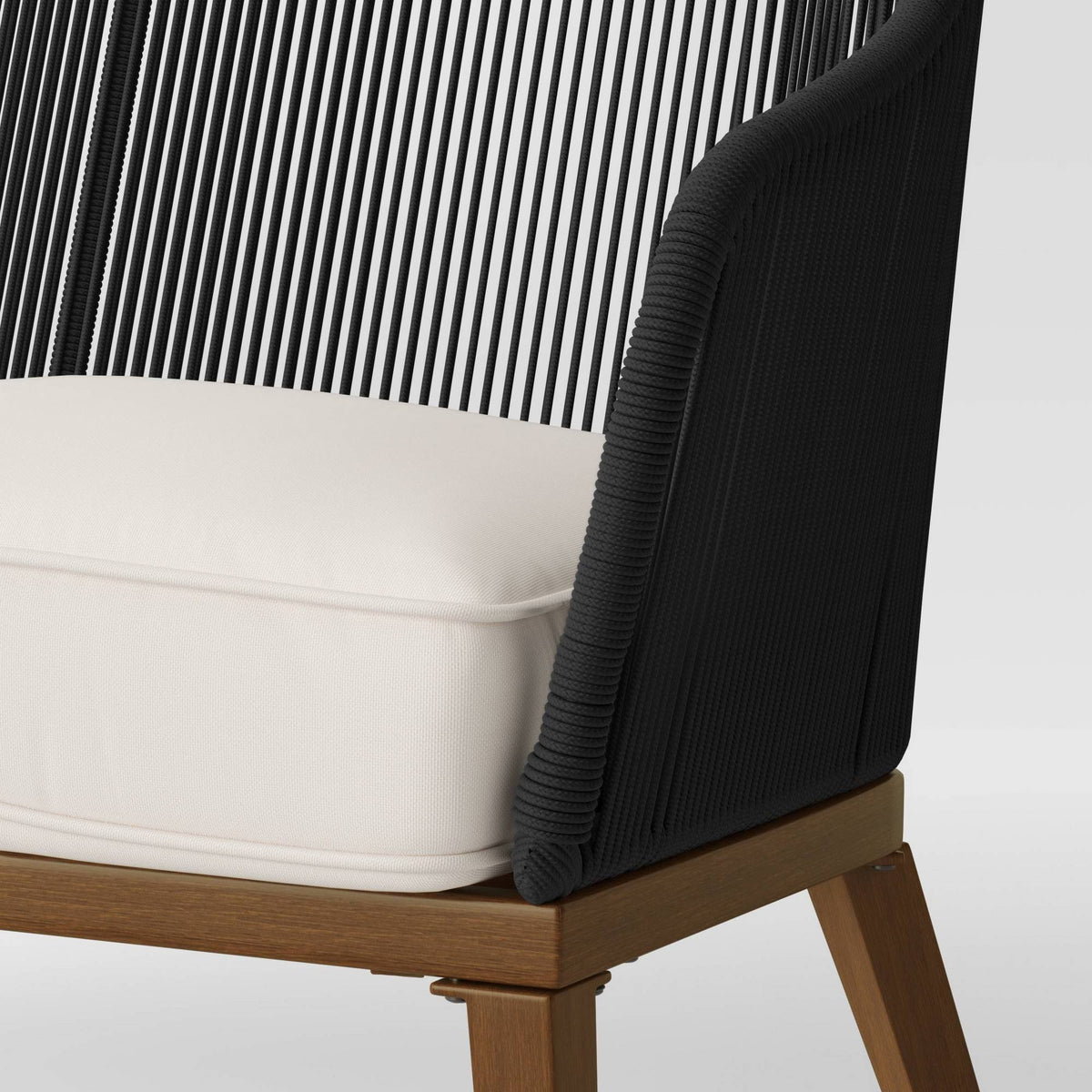 Light Wood Patio Loveseat M583