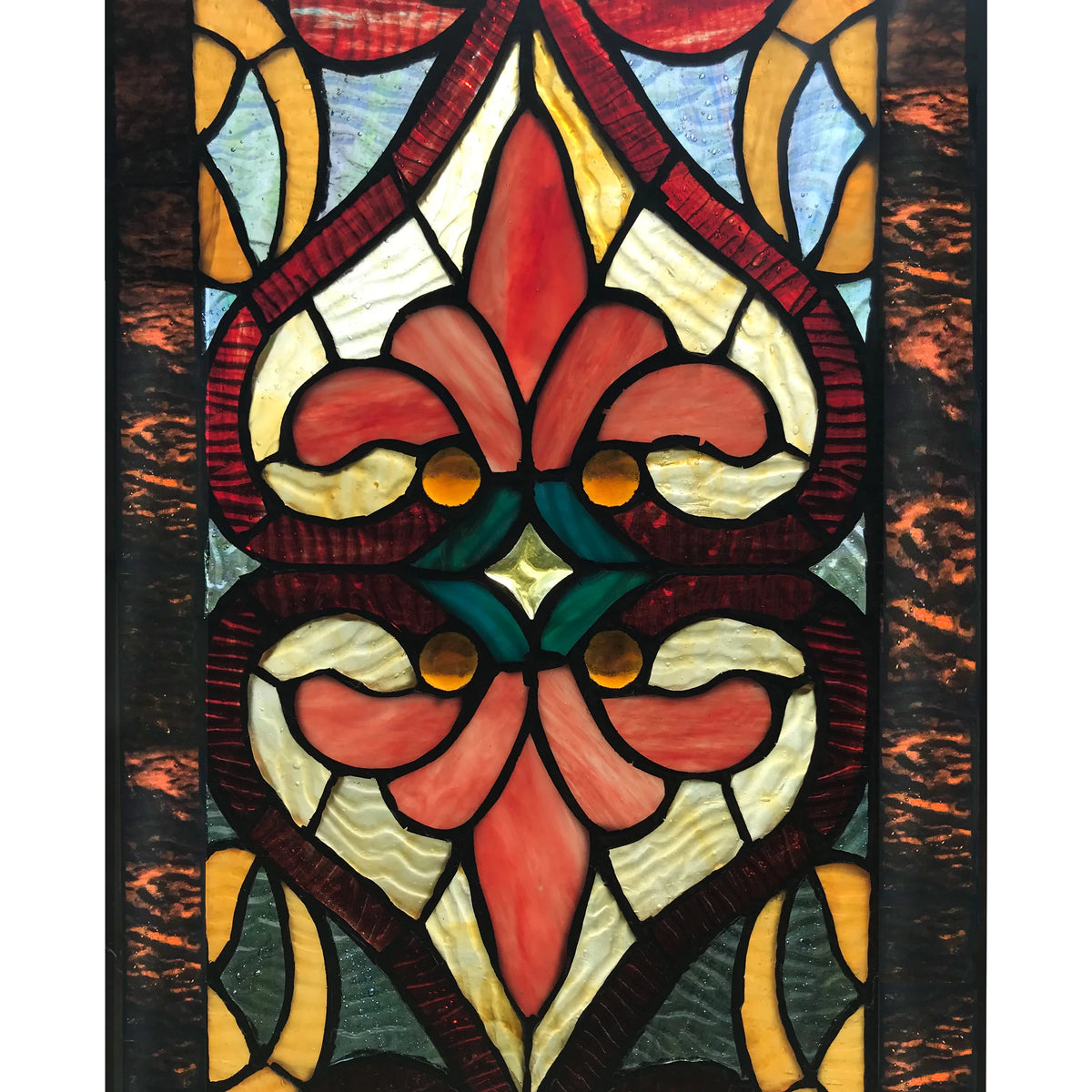 36 in. Stained Glass Window Panel W279
