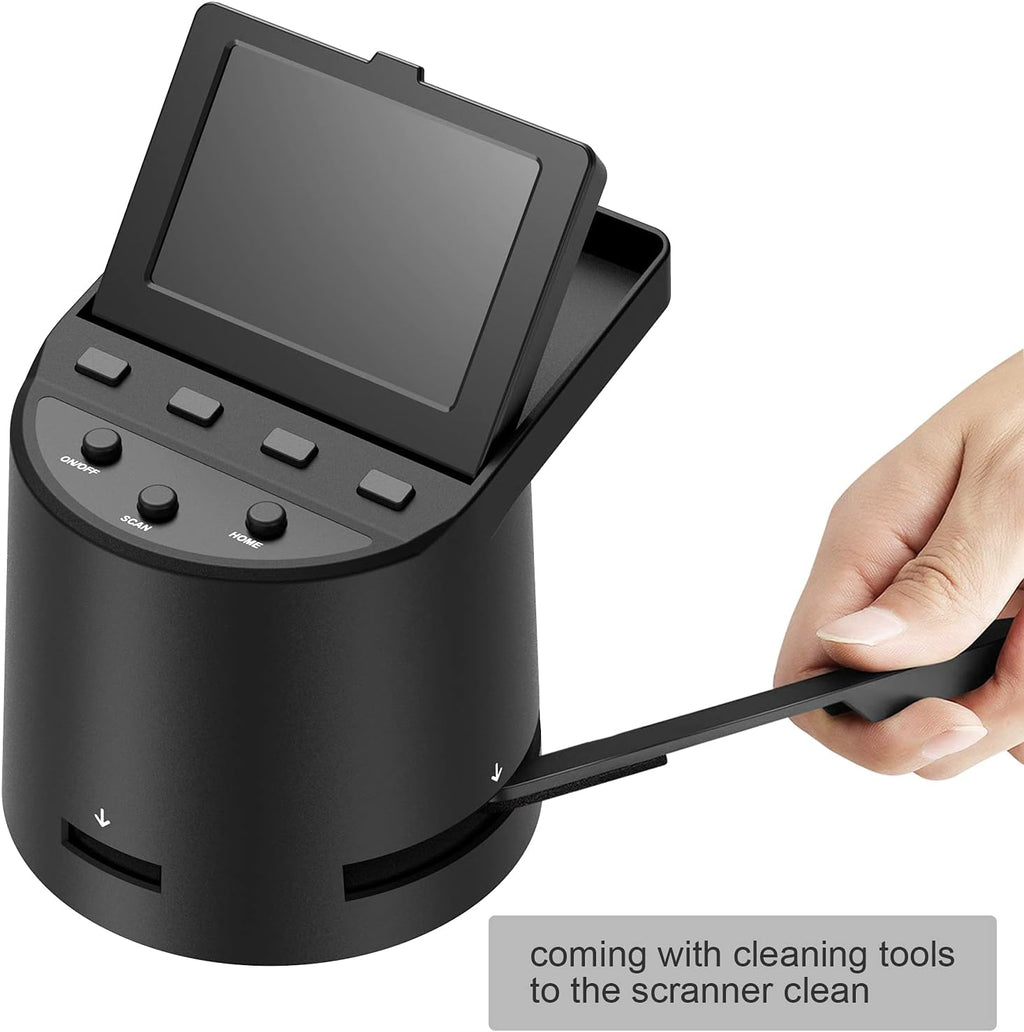 Wireless Digital Film Scanner with 22MP, Converts 35mm, 126, 110, Super 8 Films, Slides, Negatives to JPEG, Tilt-Up 3.5 Large LCD, Transfer Pictures to Phones Via WiFi Connection, MAC &PC Compatible A401