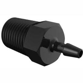 1/4-19 BSP to 5/32x22 Barbed Adapter, Black Nylon U773