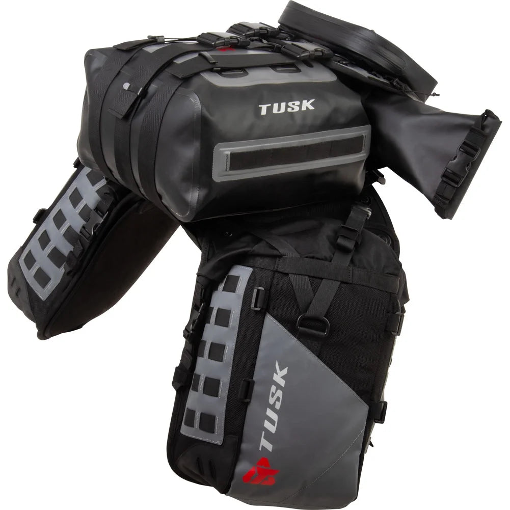 Rackless Luggage System with Small Dry Duffel Tail Bag Standard Heat Shield U81710