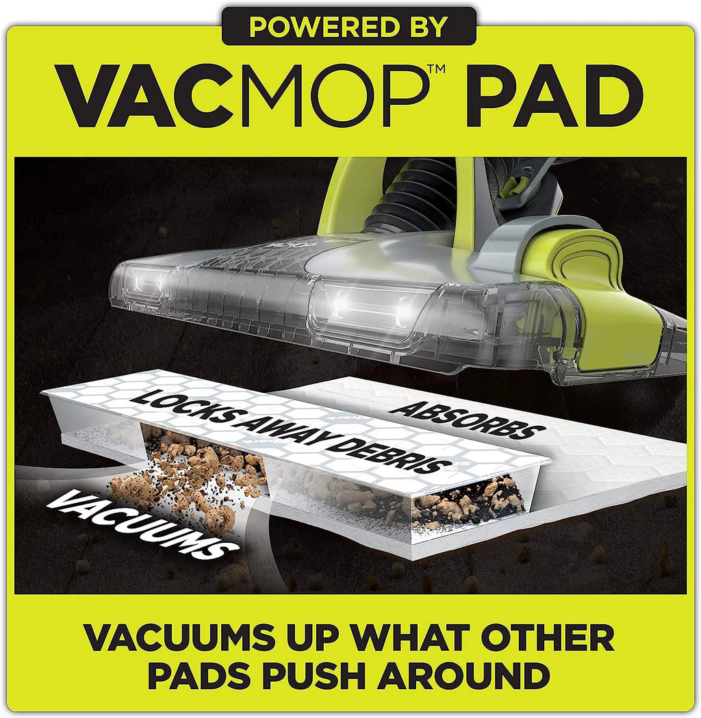 Cordless Hard Floor Vacuum Mop with 12 Disposable Pads Q229