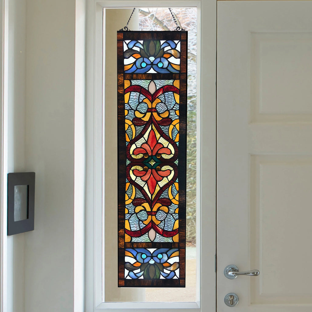 36 in. Stained Glass Window Panel W279