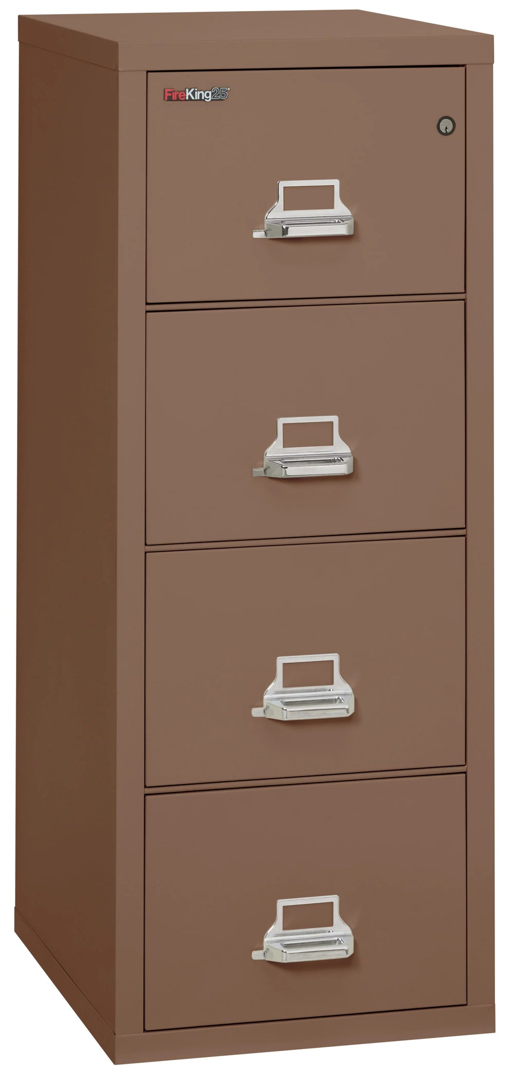 Tan 4 Drawer Letter Fireproof Filing Cabinet I10894