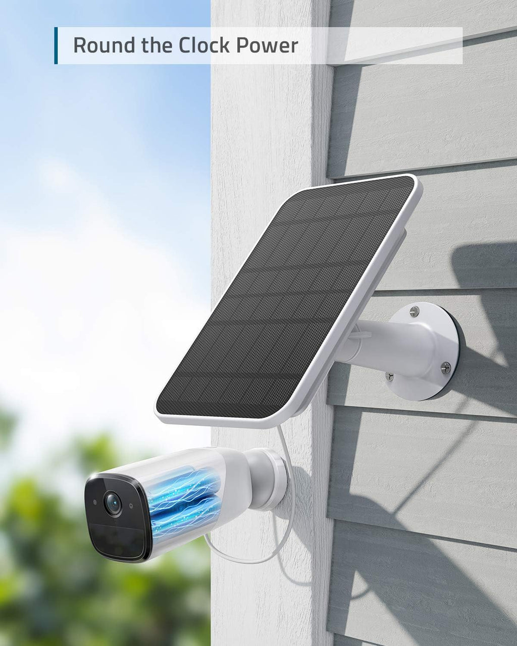 2K Outdoor Security Camera with Solar Panel S924