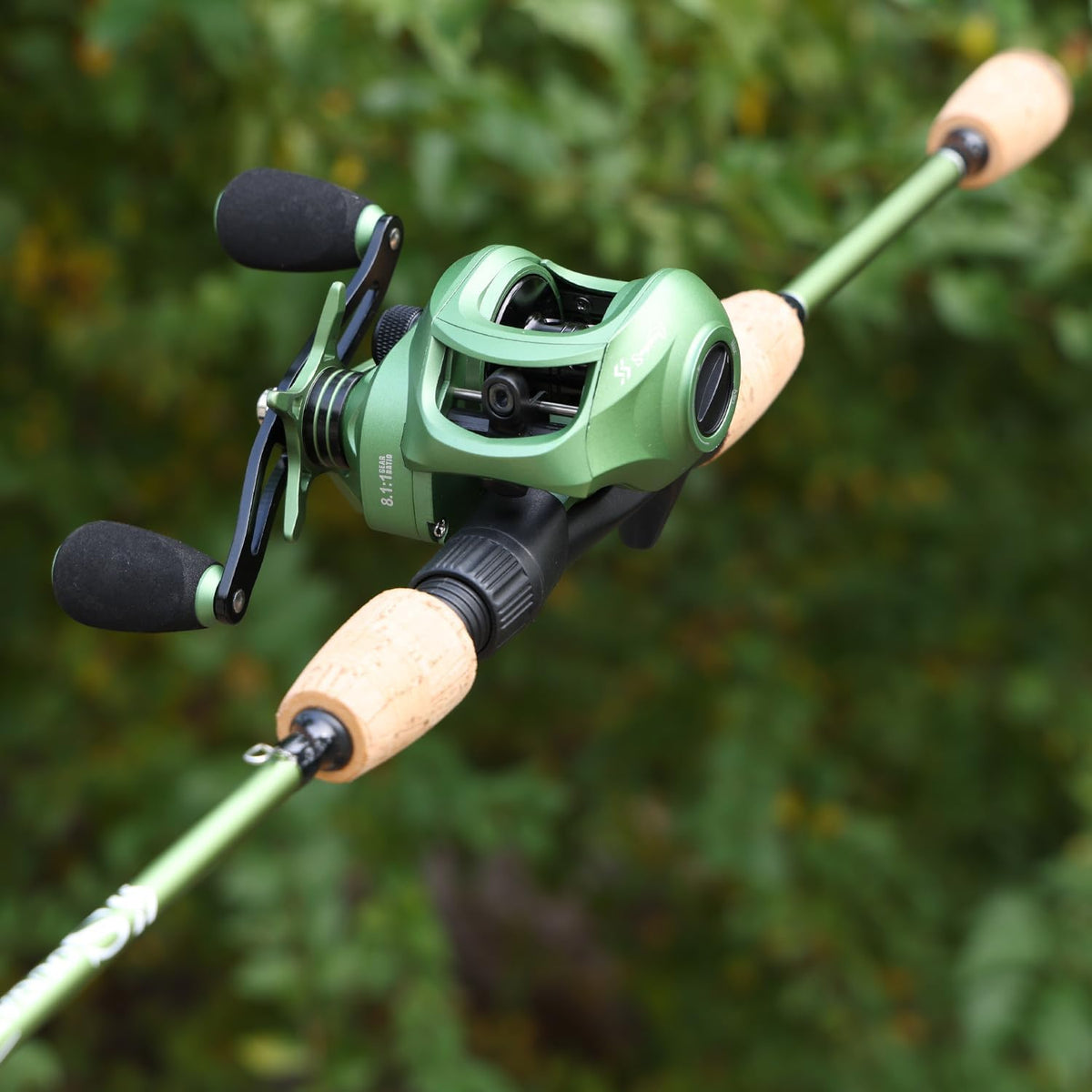 Graphite 2Pc Fishing Rod Reel Combos with Stainless Steel Guides Z9380