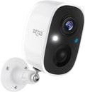Wireless Outdoor Security Camera with Spotlight & Siren, 1080P Battery Powered WiFi Camera M2047