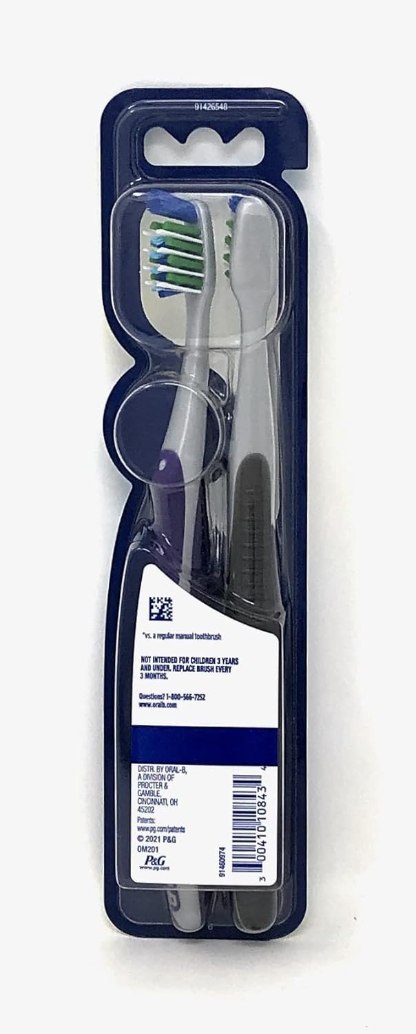 Medium Manual Toothbrush, 2 Count E379