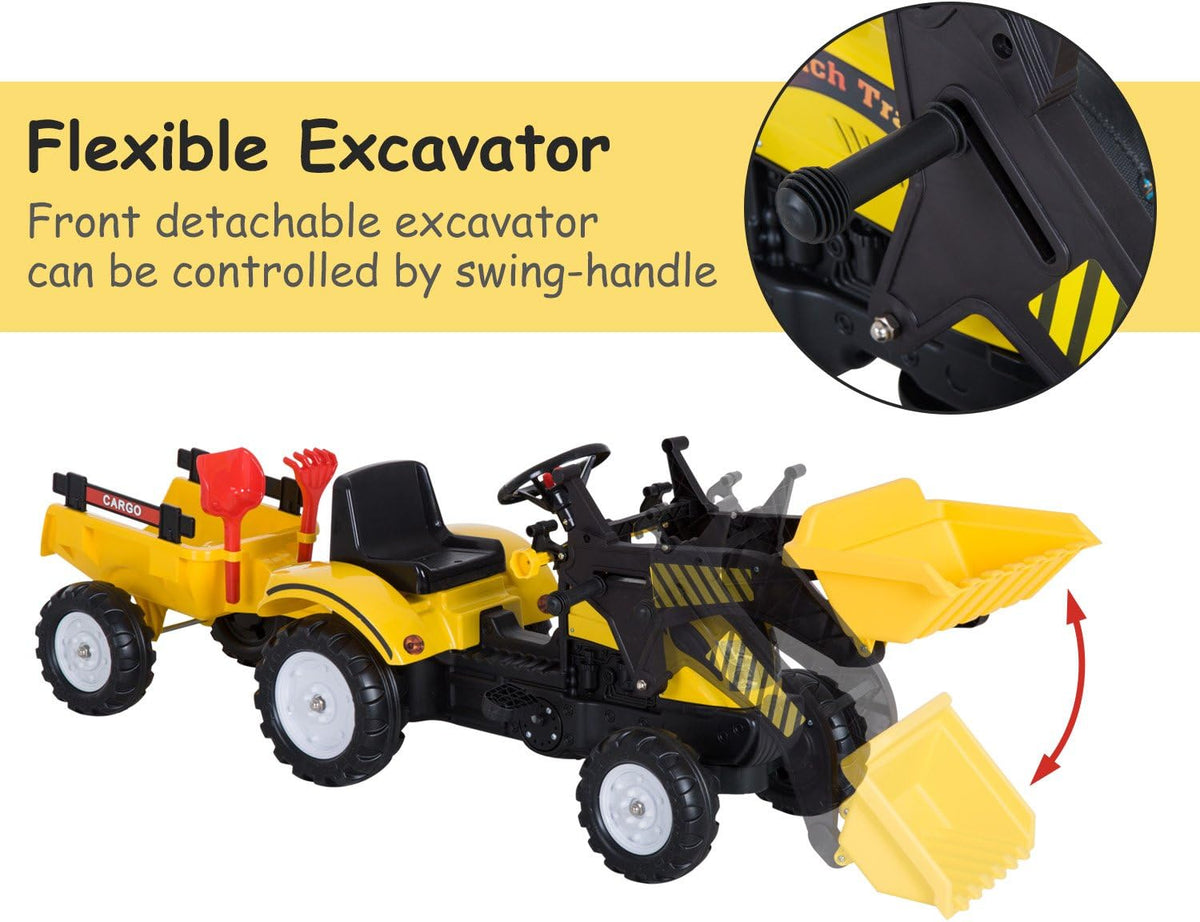 Ride-On Kids Bulldozer Toy with Dirt Bucket Z9379